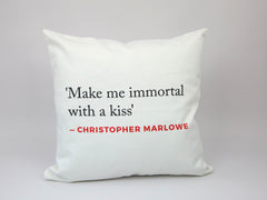 Renaissance Quote Cushion (Marlowe)