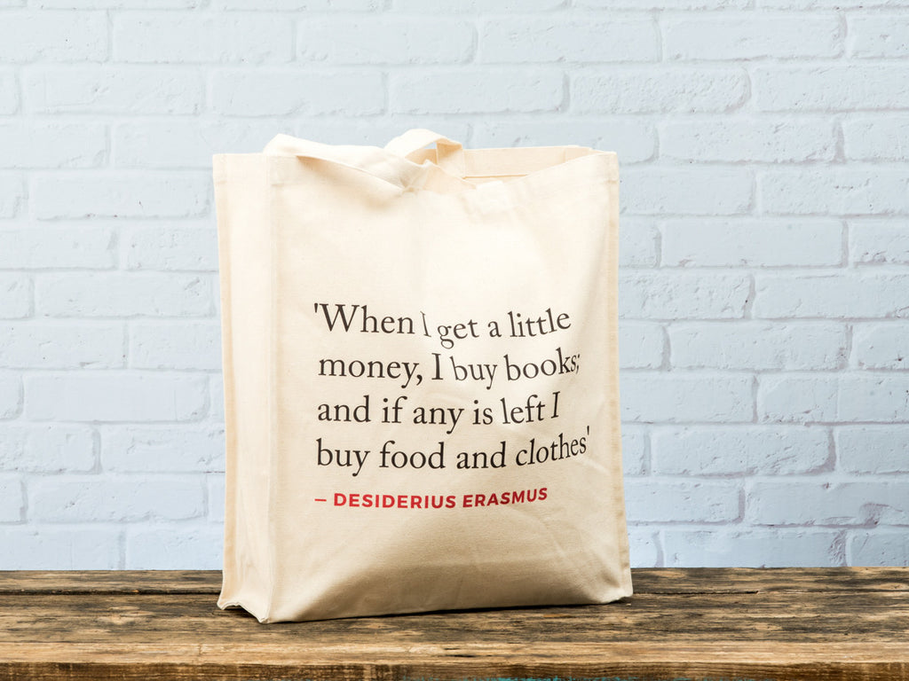 Renaissance Quote Tote Bag (Erasmus)