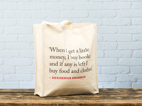 Renaissance Quote Tote Bag (Erasmus)