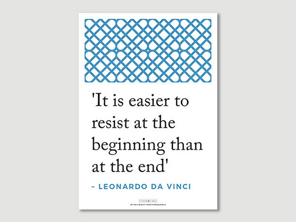 Quotes Posters (Leonardo da Vinci - It is easier..)
