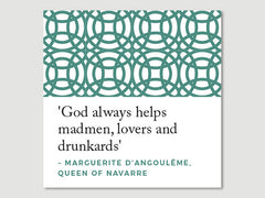 Women Quotes Greeting Card (Marguerite d'Angoulême)