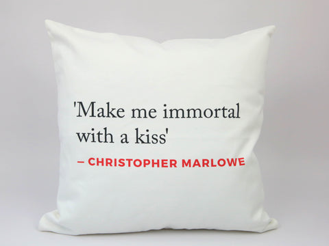 Renaissance Quote Cushion (Marlowe)