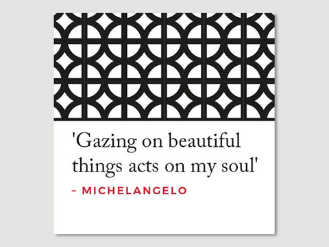 Quotes Greeting Card (Michelangelo)