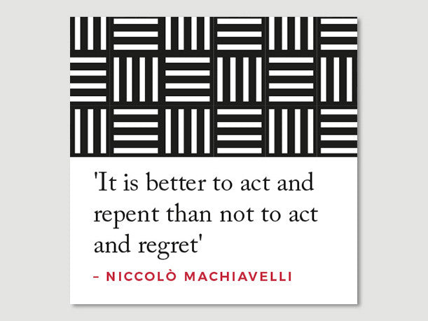 Quotes Greeting Card (Machiavelli - It is better...)